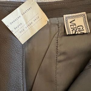 Gianni Versace 1990’s Vintage - leather mini skirt